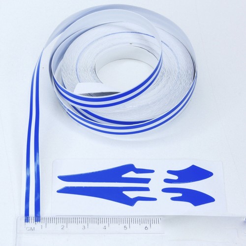 Double pinstripe blue car - double,